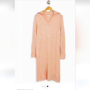 STITCHEDROP Ribbed Collar Sweater Dress